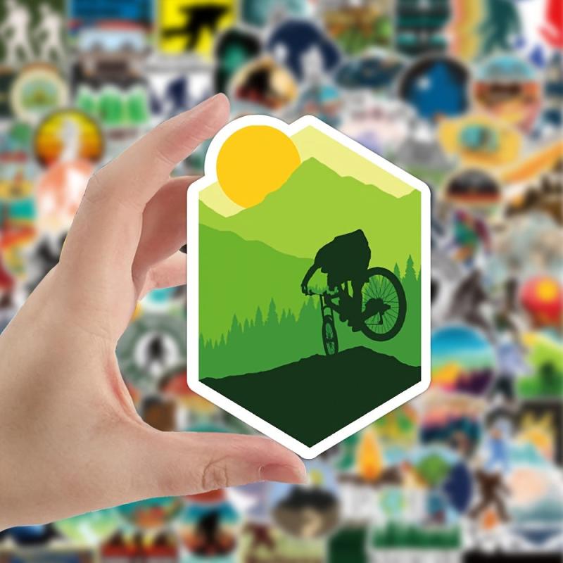 100pcs Outdoor Stickers for Laptop Skateboard Luggage Car Motorcycle