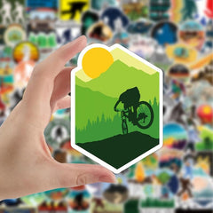 100pcs Outdoor Stickers for Laptop Skateboard Luggage Car Motorcycle