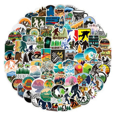 100pcs Outdoor Stickers for Laptop Skateboard Luggage Car Motorcycle