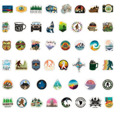 100pcs Outdoor Stickers for Laptop Skateboard Luggage Car Motorcycle