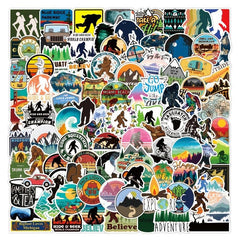 100pcs Outdoor Stickers for Laptop Skateboard Luggage Car Motorcycle
