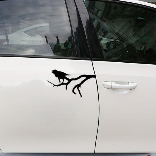 Black Crow Vinyl Sticker for Car Window Bumper