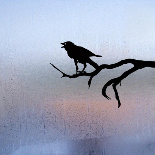 Black Crow Vinyl Sticker for Car Window Bumper
