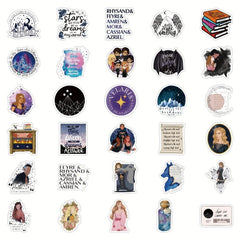 60pcs Acotar Merchandise Stickers Pack Waterproof Vinyl Sticker Decals