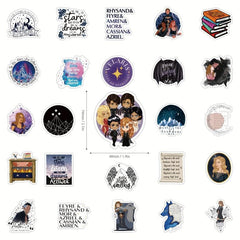 60pcs Acotar Merchandise Stickers Pack Waterproof Vinyl Sticker Decals