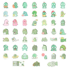 50 Cute Dino Stickers - for Cars, Phones & Bottles