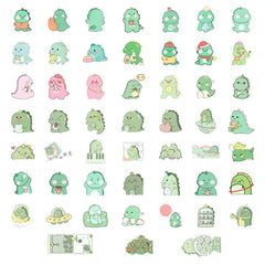 50 Cute Dino Stickers - for Cars, Phones & Bottles