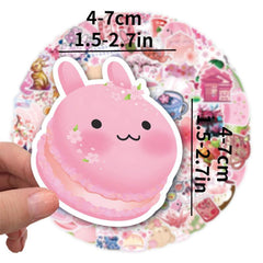 100pcs Sakura Blossom Stickers DIY Waterproof for Car Trunk Water Glass