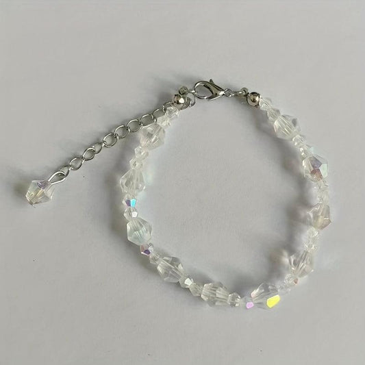Colorful Square Sugar Crystal Bracelet for Women