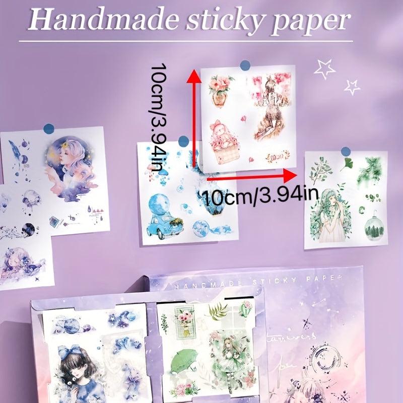 Hand Tearable Stickers 100pcs Fairy Chinese Style High Value Net Red Explosion