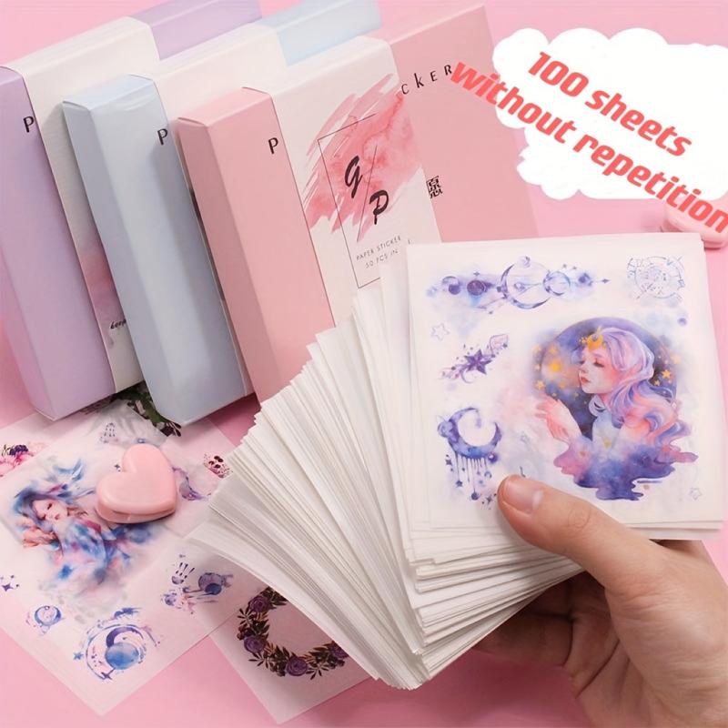 Hand Tearable Stickers 100pcs Fairy Chinese Style High Value Net Red Explosion