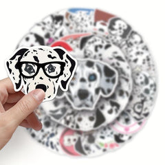 50pcs Dalmatian Series Doodle Stickers Set Waterproof DIY Decorative Creative