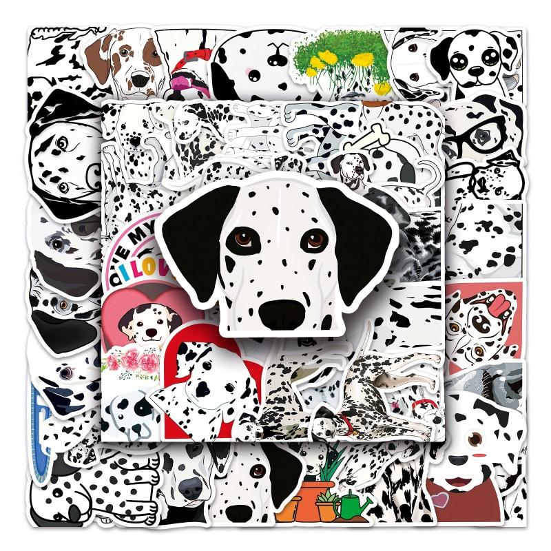 50pcs Dalmatian Series Doodle Stickers Set Waterproof DIY Decorative Creative