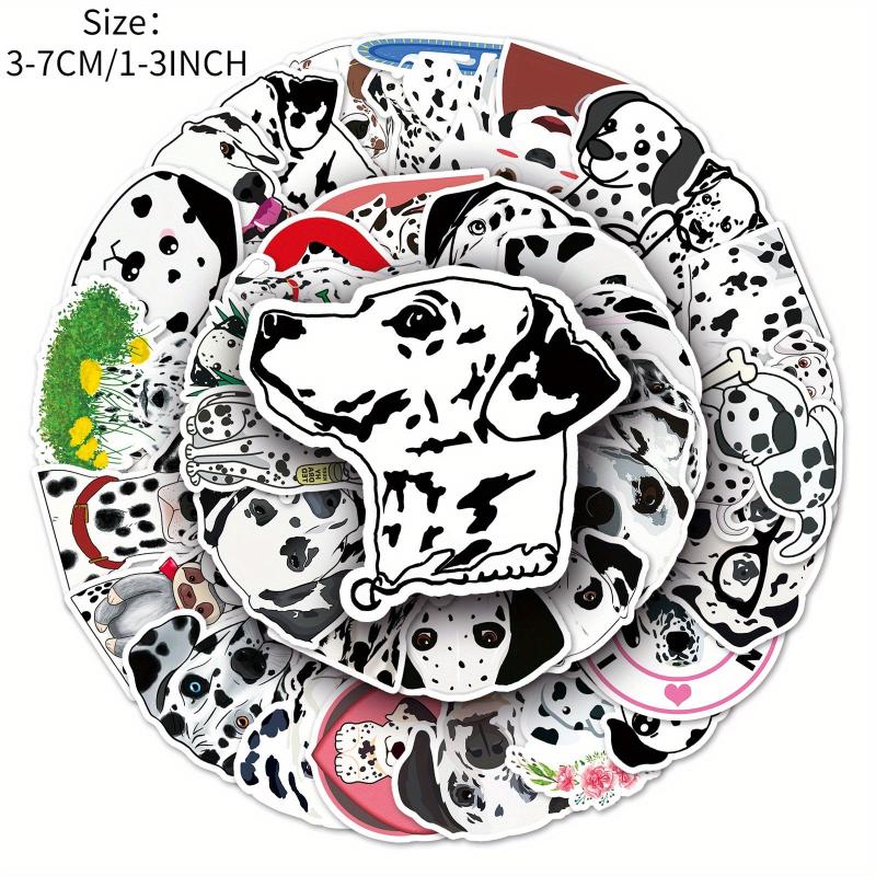 50pcs Dalmatian Series Doodle Stickers Set Waterproof DIY Decorative Creative