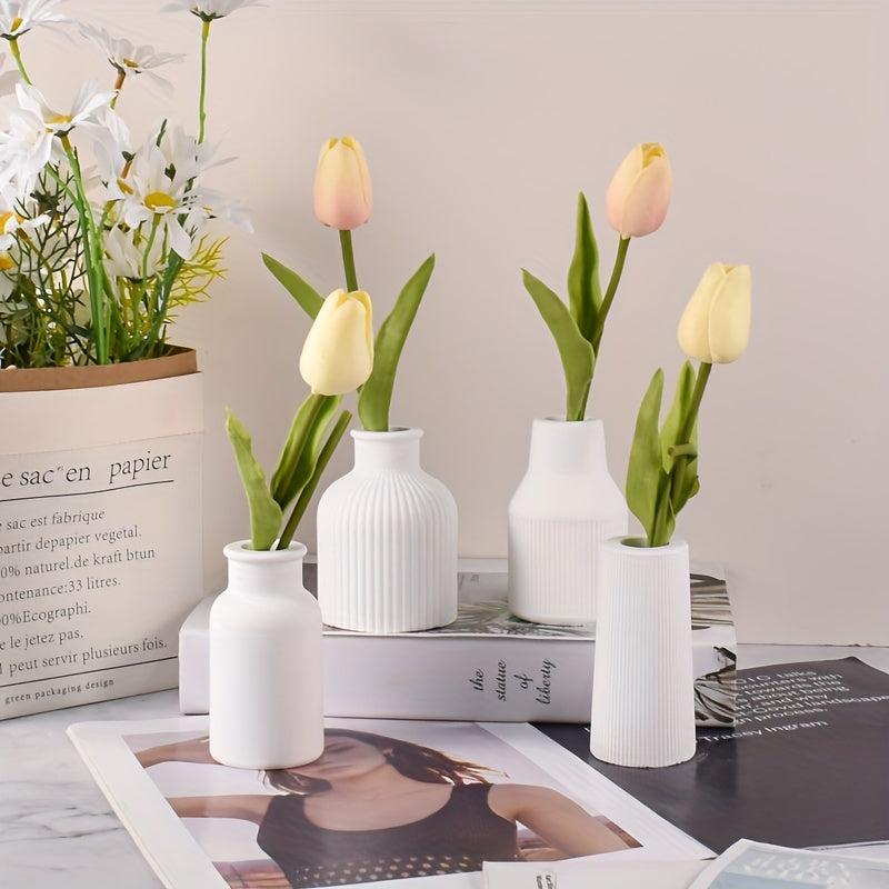 DIY Mold Crystal Drop Glue Cement Vase Silicone Mold Plaster Vase Ornament