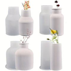 DIY Mold Crystal Drop Glue Cement Vase Silicone Mold Plaster Vase Ornament