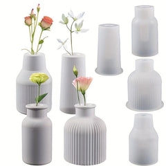 DIY Mold Crystal Drop Glue Cement Vase Silicone Mold Plaster Vase Ornament