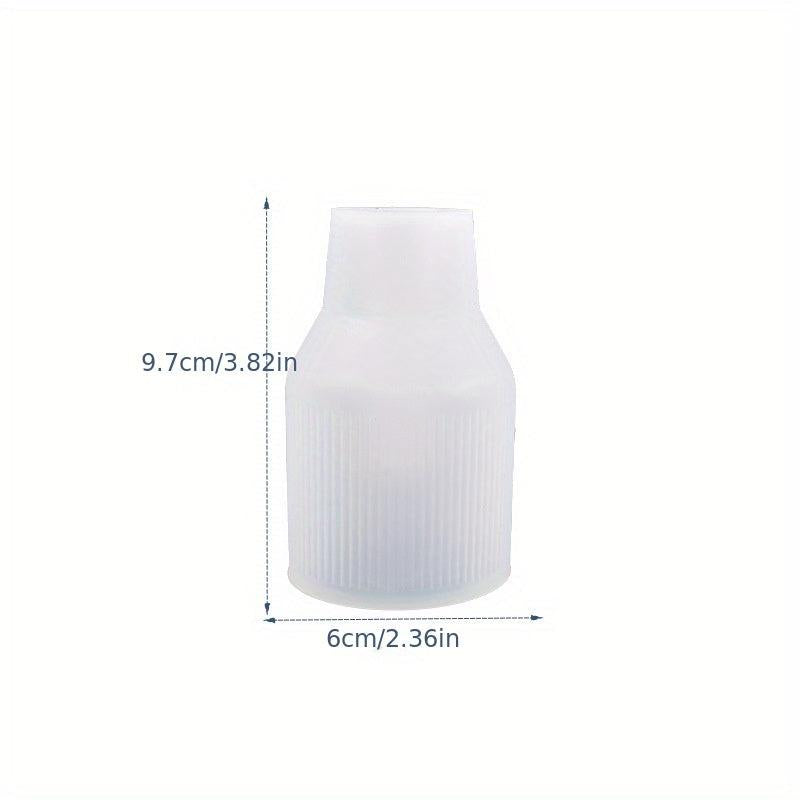 DIY Mold Crystal Drop Glue Cement Vase Silicone Mold Plaster Vase Ornament