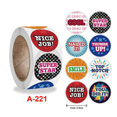 500pcs Cartoon Reward Sticker for Teachers - Motivational Stationery