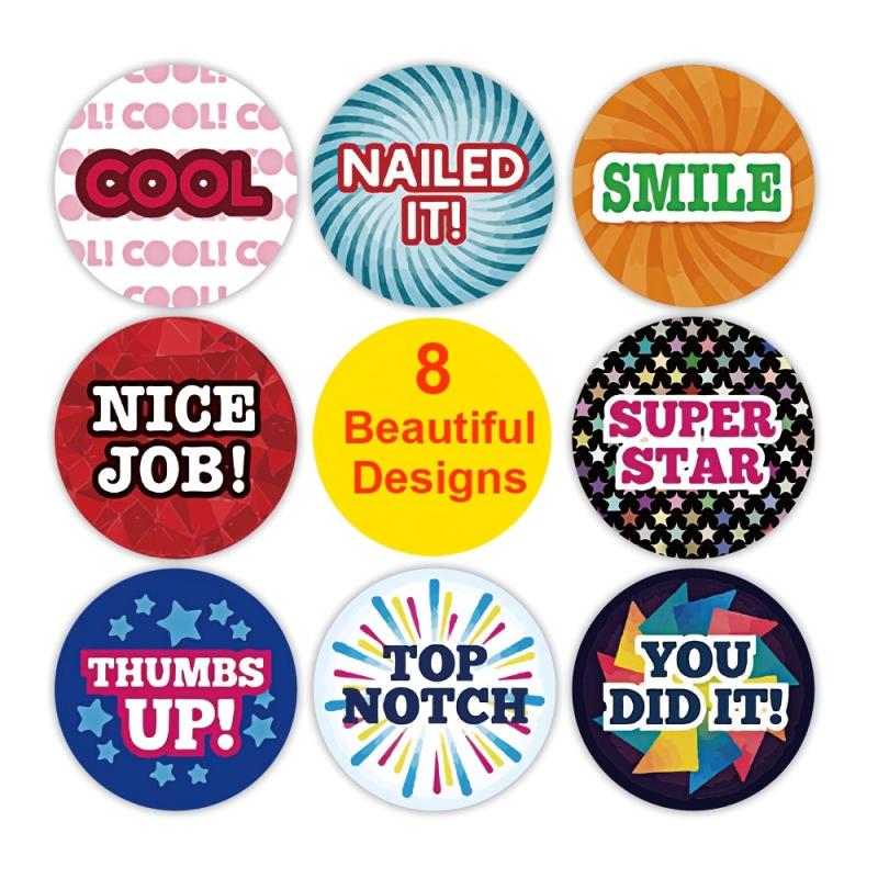 500pcs Cartoon Reward Sticker for Teachers - Motivational Stationery