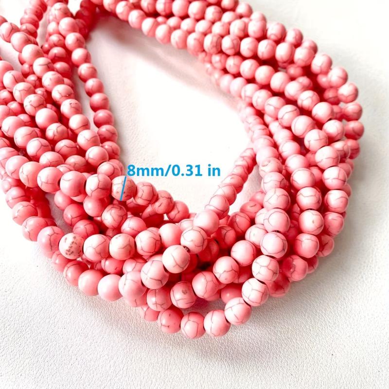 48pcs Turquoise Stone Beads DIY Jewelry Spacer Bracelet Necklace Making Beads