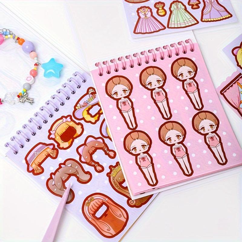 Princess Style Dress up Stickers Book