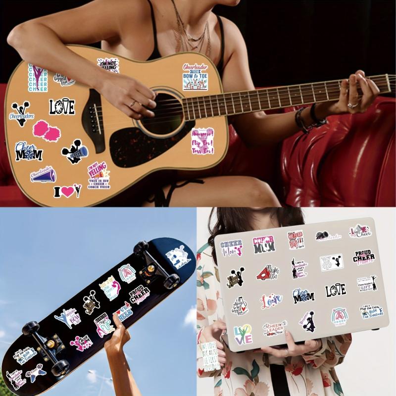 100pcs Colorful Cheer Stickers for Scrapbooking Laptops Phone Cases & More