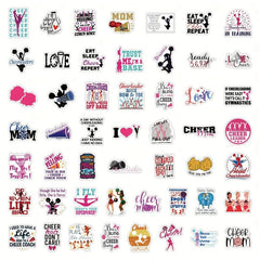 100pcs Colorful Cheer Stickers for Scrapbooking Laptops Phone Cases & More