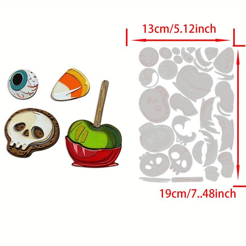 1pc Halloween Skull Metal Cutting Dies Scrapbooking Craft Stencil