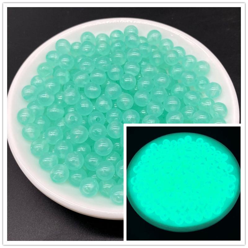 Luminous Acrylic Round Beads Glow In The Dark Fishing Spacer Beads