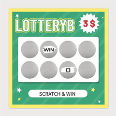 300pcs Silvery Scratch Off Stickers 2 Round Circle Scratch Off Labels