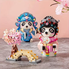 Panda Building Block Puzzle Assembly Toys Model Decorations Holiday