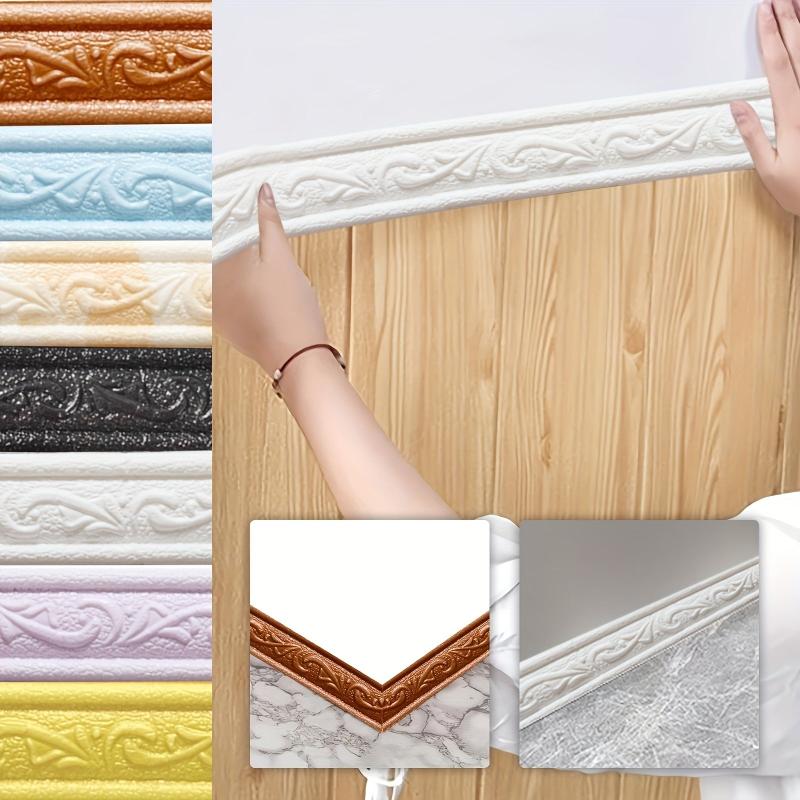 3D Toilet Kitchen Wall Sticker Self Adhesive TV Background Wall Border