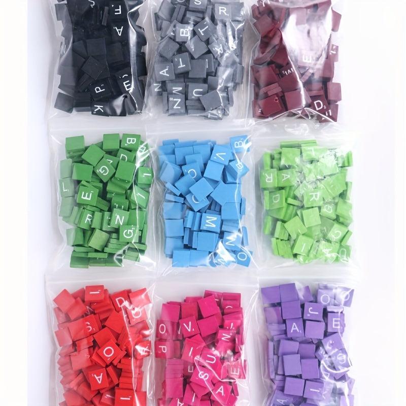 100pcs Wood Letter Tiles for Crafts DIY Gift Making Alphabet Coasters