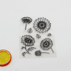 Sunflower Silicone Transparent Stamps for Kids & Students