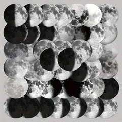 50pcs Moon Phase Series Graffiti Stickers DIY Waterproof Stickers