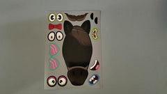 Face Transforming Puzzle Pony Toy Stickers