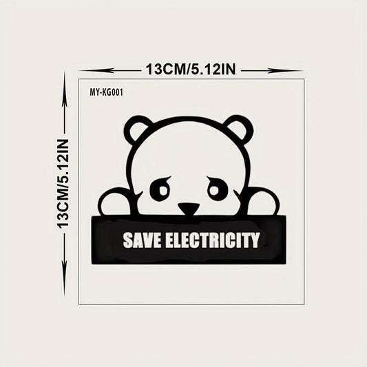 1pc Bear Switch Plastic Decorative Sticker Home Decor