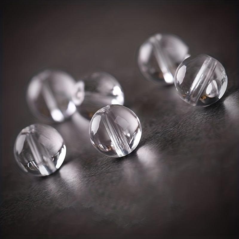 100pcs Transparent Crystal Glass Beads for DIY Necklaces and Bracelets