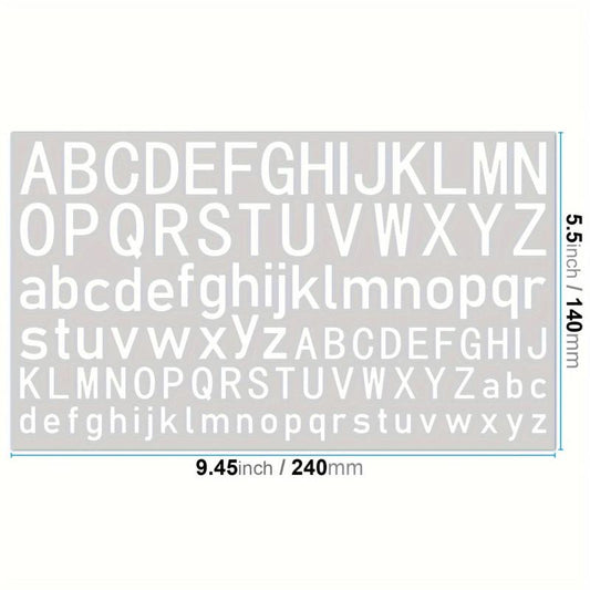 52pcs English Letter Sticker Monogram Adhesive Label Christmas Decoration