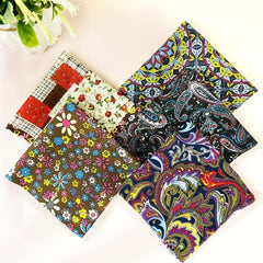 5pcs 24 89 24 Bohemian Quilted Quarter Cotton Fabric Bundles
