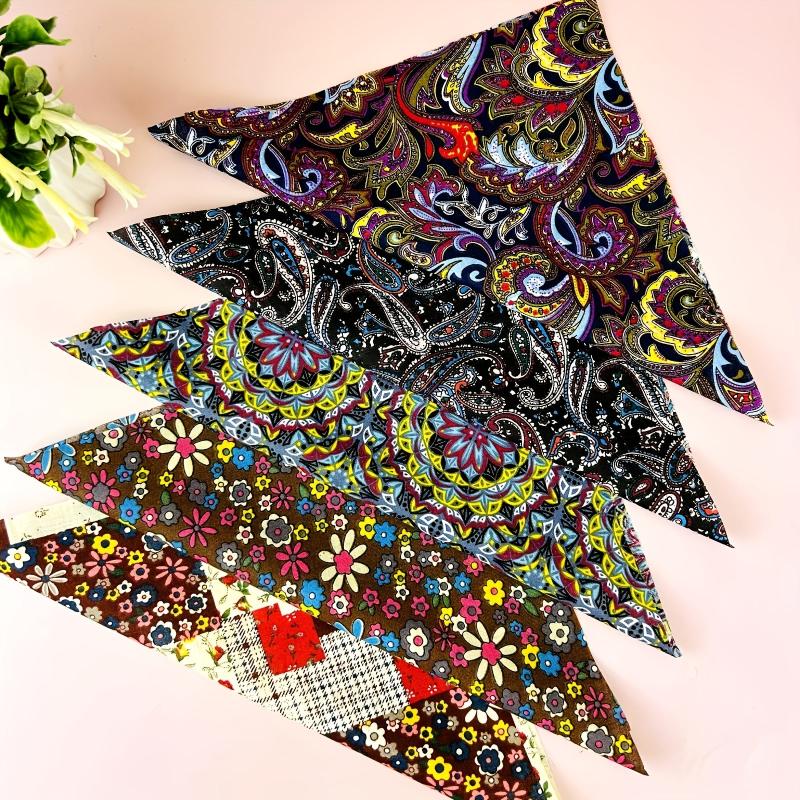 5pcs 24 89 24 Bohemian Quilted Quarter Cotton Fabric Bundles