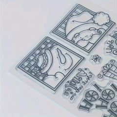 Christmas Series Transparent Stamp DIY Scrapbook Decoration