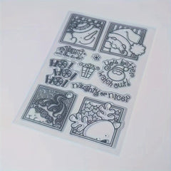 Christmas Series Transparent Stamp DIY Scrapbook Decoration