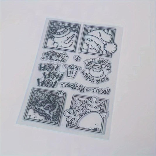 Christmas Series Transparent Stamp DIY Scrapbook Decoration