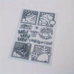 Christmas Series Transparent Stamp DIY Scrapbook Decoration