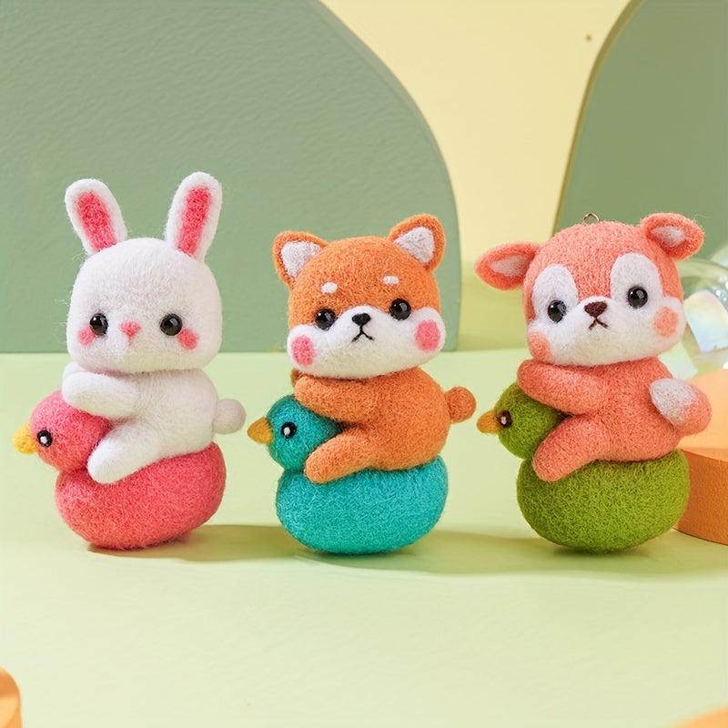 Animal Series Woolen Felt DIY Material Package - 6 Types