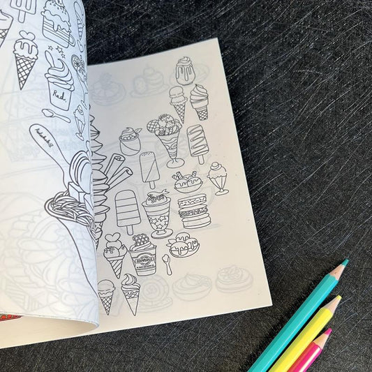 22 Pages Decompression Coloring Book Student Painting Art Matching Exercise Book