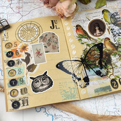 50pcs Vintage Gothic Style Stickers For Scrapbook DIY Crafts