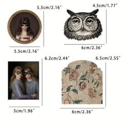 50pcs Vintage Gothic Style Stickers For Scrapbook DIY Crafts